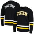 Men's Tommy Hilfiger Black/Gold Pittsburgh Steelers Nolan Long Sleeve T-Shirt