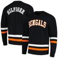 Men's Tommy Hilfiger Black/Orange Cincinnati Bengals Nolan Long Sleeve T-Shirt
