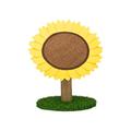 AQPET Sunflower Kratzbaum Sonnenblume 50 cm mit Katzenbaum Baum Spielplatz Kratzbaum für Katzen Gelb