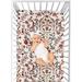 Sweet Jojo Designs Rust Orange & Ivory Boho Floral Wildflower Colle - Piece Sheet Polyester | 52 H x 28 W x 8 D in | Wayfair