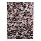 White 50 x 36 x 0.25 in Area Rug - George Oliver Rectangle Jahmaal Geometric Machine Made Area Rug in Brown, | 50 H x 36 W x 0.25 D in | Wayfair