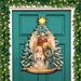 The Holiday Aisle® Coatney Holy Family Nativity Christmas Wooden Wall Décor Wood in Brown | 24 H x 18 W x 1 D in | Wayfair