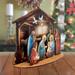 The Holiday Aisle® Nativity Scene Village Christmas Nativity Table Decoration G.Debrekht Wood in Brown | 8.5 H x 12 W x 4 D in | Wayfair