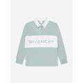 Givenchy Boys Logo Rugby Shirt In Blue Size 8 Yrs