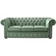 Chesterfield Handmade Leather Shelly Lichen 3 Seater Sofa Settee
