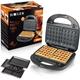 3-in-1 Sandwich Maker, Waffle Maker, Contact Grill, Dishwasher Safe and Non-Stick Plates [Energy Class a+++]