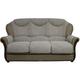 Designer Sofas 4 U - Lecce Genuine Italian Leather 3 Seater Sofa Settee Coffee Milk