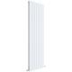 Hudson Reed - Sloane Double Designer Vertical Radiator 1800mm h x 528mm w - Satin White