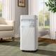 White 7000BTU Portable Air Conditioner with Remote Control - Livingandhome