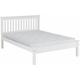 Seconique - Monaco 5ft Kingsize Wooden Bed Low Foot End in White Finish
