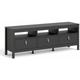 Bartikan TV-Unit 3 Drawers in Matt Black - Matt Black