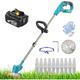 Cordless strimmers,Electric Grass Shears Garden Handheld Hedge Trimmer Cordless Hedge Trimmer 18V +5.5A Battery (NO Charger),Compatible with Makita