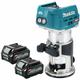 RT001GZ01 40V Brushless Router Trimmer with 2 x 2.5Ah Battery - Makita