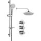 Signature - Reform Round Triple Concealed Mixer Shower with Shower Kit + Fixed Head - Chrome