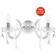 Marie Therese Wall Light 2 Arm With Free led Bulbs - Polished Chrome - Litecraft