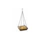 Lune - Square Hanging Bird Feeder Tray Wire Mesh Seed Tray Outdoor Garden Decor