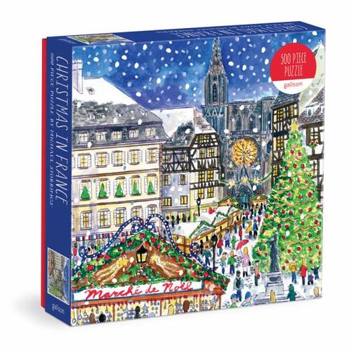 Michael Storrings Christmas in France 500 Piece Puzzle - Galison