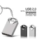 Mini clé USB en métal clé USB 2.0 carte mémoire clé USB 8 Go 16 Go 32 Go 64 Go 128 Go 256