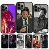 Keanu Reeves-Coque de téléphone Saint John Wick Coque Coque iPhone 15 14 13 12 Pro Max mini 11