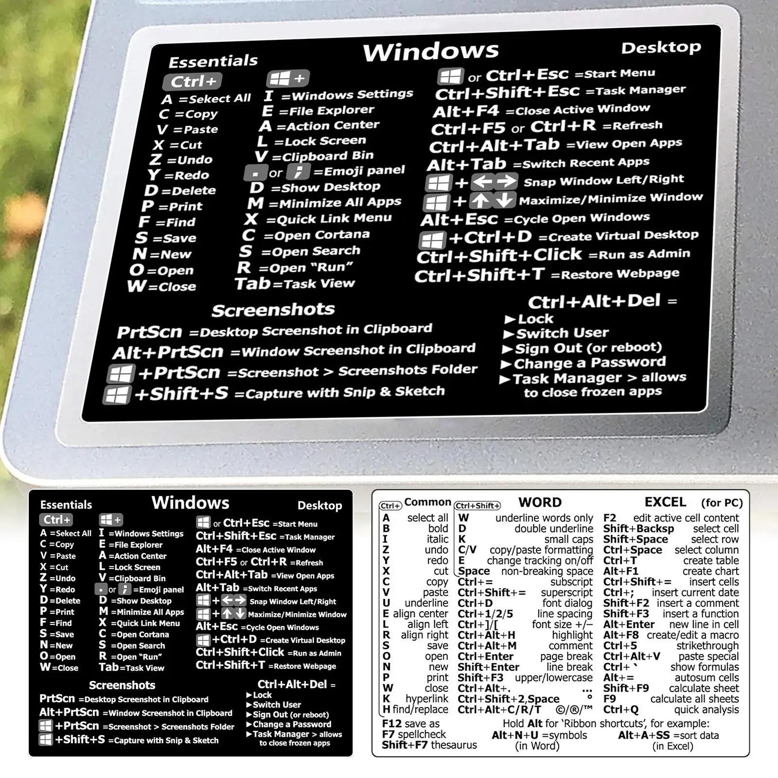 Embouts de touches de raccourci pour ordinateur portable et de bureau, autocollant de décoration étanche, cadeau étudiant, clavier de bricolage