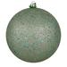 Vickerman 6" Frosty Mint Sequin Ball Ornament, 4 per Bag - Green