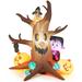 6ft Inflatable Halloween Dead Tree with Blow up Pumpkin w/ RGB Lights