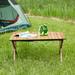 Portable Folding Outdoor Camping Dining Table Rectangular Roll-up Desktop Coffee Table with Handbag for Backyard Table