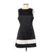 Jealous Tomato Casual Dress - Party High Neck Sleeveless: Black Solid Dresses - Women's Size Large