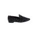 Paul Green Flats: Smoking Flat Chunky Heel Casual Black Shoes - Women's Size 3 - Almond Toe