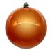 Vickerman 10" Burnish Orange Pearl UV Drilled Ball Ornament, 1 per bag.