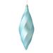 Vickerman 8" Baby Blue Matte Swirl Finial Ornament, Pack of 6