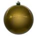 Vickerman 6" Olive Pearl UV Drilled Ball Ornament, 4 per bag. - Green