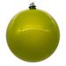 Vickerman 4" Lime Pearl UV Drilled Ball Ornament, 6 per bag. - Green