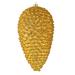Vickerman 10" Honey Gold Matte Glitter Pinecone Christmas Ornament, Pack of 2