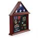 Flag and Certificate Box Display Case 3 x 5 Home Flown Flag Wood