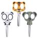 FRCOLOR 3pcs Kid Safe Scissors Animal Cartoon Children Safety Scissors Kindergarten Handmade Round-Head Scissors (Tiger Bear Koala)