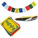 Tibetan Prayer Flags Mini Handcrafted in Nepal - Small (1.5 x 2.2 )