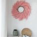 Projectretro Faux Pampas Grass Wreath for Boho Home Decor - 24 Large Modern Wreath - Improved 20% More Stems - No Shedding Farmhouse Decor - Lightweight Faux Silk Christmas Thanksgiving