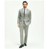 Brooks Brothers Men's Traditional Fit Wool Sharkskin 1818 Suit | Light Grey | Size 42 Short