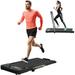 Real Relax 2 in 1 Folding Treadmill 2.25HP Under Desk Electric Treadmill Walking Jogging Machine for Home Office