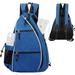 OWSOO Pickleball Backpack Adjustable Sling Bag Tennis Racket Bag for Pickleball Tennis Badminton