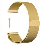 Milanese Band Replacement Quick Release Stainless Steel Magnetic Clasp Wrist Bracelet Watch Band Strap For Men s Women s Watch (18mm-Gold)