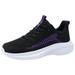 gvdentm Walking Shoes Women Women s Walking Shoes Lightweight Non Slip Tennis Running Shoes Fashion Sneakers for Workout Purple 6.5