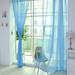 PhoneSoap 1 PCS Pure Color Tulle Door Window Curtain Drape Panel Sheer Scarf Valances Curtains 58 Inches Long