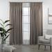 3S Brother s Pinch Pleated Linen Texture Thermal Insulated 100% Blackout Noise Reducing Single Panel Custom Made Curtains - Made in Turkey - Barley ( 52 W x 63 L )