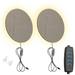 Kiven Plug in Wall Sconces Plug-in Wall Lights with 3 Color Modes Set of 2 Dimmable Wall Lights