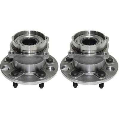 2003 Lexus LS430 Rear, Driver and Passenger Side Wheel Hubs, With Bearing, Rear Wheel Drive
