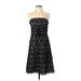 White House Black Market Cocktail Dress - A-Line Strapless Sleeveless: Black Dresses - Women's Size 2