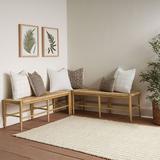 Eli 3-Piece Bench Set - Two 3-Seat Benches & One Single Bench - White - Ballard Designs - Ballard Designs