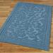 Westbury Rectangle Rug, 3'4" x 5'4", Blue